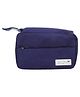 Uninest - Travel Toiletry Bag for Women, Waterproof Hanging Cosmetic Organizer with Hook, Portable Foldable Makeup Bag, Multifunctional Toiletries Storage with Zipper & Dividers (Dark Blue)