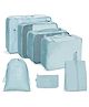 Uninest 7 Pcs Set Packing Cubes for Travel with Laundry Bag, Lightweight Luggage Organizers Bags for Clothes, Cosmetics, Underwear, Shoes for Men & Women (Sky Blue)