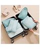 Uninest 6 Pcs Set Packing Cubes for Travel with Laundry Bag, Lightweight Luggage Organizers Bags for Clothes, Cosmetics, Underwear, Shoes for Men & Women (Beige)