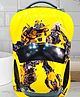 POLLO KLASSIK Hard Shells 3D Cartoon Carshaped Trolley Bag with 4 Spinner Wheels and TSA Lock Luggage for  Kids  (Yellow)