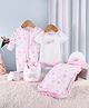 Kookie Kids Interlock Knit Clothing Gift Set With Apple Print - White
