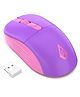 Archer Tech Lab Precision 100 Wireless Mouse, Plug & Play 2.4GHz USB Nano Dongle, 3 DPI Settings (800-1200-1600), Ergonomic Design, 2 Million Clicks Lifetime, 10M Range Lightweight 55gm (Purple)
