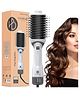 HOMEBASIC Professional 1200W Hot Air Brush Hair Blow Dryer Straightener Volumizer One Step Styler| Adjustable 3 Heat Settings for All Hair Types| 35000 RPM Motor | Overheat Protection Auto Power Off PINK