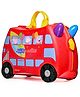 Trunki Rideon Shaped Peppa Pig Print Suitcase - Red