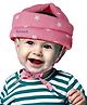 Synlark Baby Printed Cushioned Safety Helmet for Kids - Pink