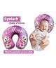 Synlark New Born Baby Soft Neck Supporting Printed Pillow for Head Shaping - Pink
