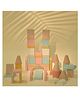 Playbox Wooden Building Blocks Toys Set (1 Years +) Imagination and Creativity | Mini & Large Blocks Set (Large)