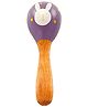 Playbox Wooden Non-Toxic Forest Rattle Toys for Kids | Discover Sounds and Explore Textures, Pack of 1 in Multicolor (Lilac)