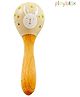 Playbox Wooden Non-Toxic Forest Rattle Toys for Kids | Discover Sounds and Explore Textures, Pack of 1 in Multicolor (Baige)