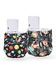 Little Pea Reusable & Washable Freesize Cloth Diapers  Leak-Proof, Pack of 2, Soft as a Nappy.