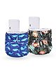 Little Pea Reusable & Washable Freesize Cloth Diapers  Leak-Proof, Pack of 2, Soft as a Nappy.