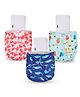Little Pea Reusable & Washable Freesize Cloth Diapers  Leak-Proof, Pack of 3, Soft as a Nappy
