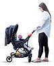 Little Pea Vista Stroller  Reversible Handle, Multi-Recline, 5-Point Harness, Shocker-Proof Tyres | Lightweight Aluminum-Steel Frame | Suitable for 05 Years - Black  (Up to 25kg)