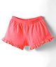 UCB Above Knee Length Solid Colour Shorts - Pink