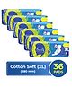Savvy Maxi Cotton XL-280mm | Heavy Flow | Leakage Protection| Wider Wings | Combo of 6 Sanitary Pad (Pack of 36)
