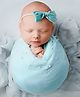 MOMISY Baby Photography Photoshoot Props Breathable Blanket Swaddle Wrap, Pearl-Mint Green