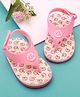 Babyoye Velcro Closure Flip Flops With Fruits Print - Pink