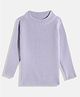 RVK Knit Streachable & Warm, Solid Abstract Printed Skivi Tee- Lavender