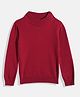 Femea Full Sleeves Solid Skivvy Sweater - Maroon
