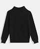 Femea Blended Full Sleeves Solid Stretchable Skivvy Sweater - Black