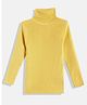 RVK Knit Streachable & Warm, Solid Abstract Printed Skivi Tee- Yellow