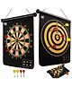 Domenico Magnetic Toys For Kids Dual Sided Magnetic Dart Board Game With 4 Free Magnetic Darts Magnetic Game For Kids Adults - Multicolor