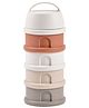 Beaba Stacked Formula Container with 4 Compartments  - Terracotta