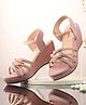 Stefens Shimmered Slip On Party Sandals - Pink