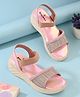 Stefens Beads Embellished Shimmered Sandals - Pink