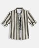 CAVIO Cotton Full Sleeves Zigzag Printed Shirt With Tee - Green