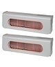 House of Quirk Drawer Underwear Organizer Divider,Wall Mount 6 Cell Drawer Clothing Storage Boxes&Plastic Organizers For Lingerie,Socks,Ties,Data Cable,Spices Organization And Storage - Set of 2 Grey Gold