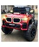 Srecap Rechargeable Baby Battery Powered Electric Car Jeep for Kids Bluetooth Music & Lights Dual Control Mode for Ages 2 to 5 Years (Red)