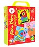 Kalakaram Pom Pom Picasso DIY Art & Craft Kit  Mess-Free Creative Activity for Kids - Red