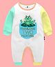 The Peppy Tend Monthly Birthday Theme 100% Cotton Full Sleeves Fabulous Two Months Text Printed Colour Blocked Romper - Multi Colour