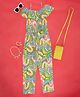YU by Pantaloons Rayon Cold Shoulder Sleeves Floral Printed Jumpsuit - Multi Colour