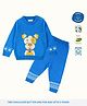 Greendeer 100% Cotton Full Sleeves Dog Designed Sweater Set - Greek Blue