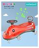 Mothertouch Dolphin Swing Car 5 Melodious Music Durable ABEC Bearing Smooth Wheel Rideon Twister Magic Car for Kids - Red