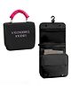 Uninest Toiletry Bag for Travel - Cosmetic Makeup Pouch Organizer, Waterproof Foldable & Multifunction Portable Brush/Shaving Kit/Medicine Holder Bag for Women's (Black)