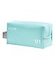 Uninest Cosmetic Organizer Bag - Portable Travel Makeup Pouch for Women, Toiletry Bag for Cosmetics, Brushes & Accessories (Light Blue)