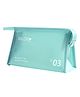 Uninest Travel Toiletary Cosmetic Bag for Women, Portable and Multifunctional Daily Use Essentials Pouch (Light Blue)