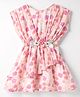 Rassha Cotton Sleeveless Floral Printed & Applique Dress - Light Pink