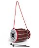 Speedage Classic Dholki With 2 Sticks (Color May Vary)