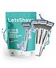 LetsShave Evior 6 Portable Shaver for Women  Pack of 3 World's First 6-Blade System Disposable Grooming Set