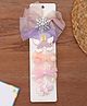 Yellow Bee Set Of 5 Rainbow & Snowflake Designed Sequins Embellished Alligator Hair Clips - Multi Colour