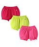Pine Kids Cotton Elastane Knit Solid Bloomers Pack of 3 (Color may vary)