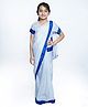 BookMyCostume Indira Gandhi Theme Costume Set - White & Blue