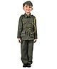 BookMyCostume Cotton Full Sleeves Indian Army Soldier Fancy Dress Costume Set - Green