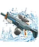 YAMAMA 2 IN 1 Electric Water Gun Powerful Automatic Water Gun 1420ml with Light-up Toys to 35 Ft Outdoor Toy Holi water gun modern combat Electric water gun long range dual mode water gun toy for kids & adults - Color May Vary