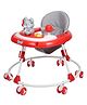 JoyRide Bunny Musical Round Kids Walker with Foldable, Adjustable Cushion Seat | Activity Walker for Baby with Rattle Toy Bar | Walker Baby 6-24 Months Boys Girls