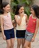 Pine Kids Cotton Knit Singlet Slips with Floral Print Pack Of 3 - Color May Vary